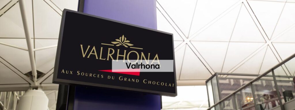 Ecran affichage dynamique Valrhona