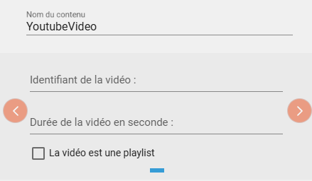 Paramétrage widget youtube