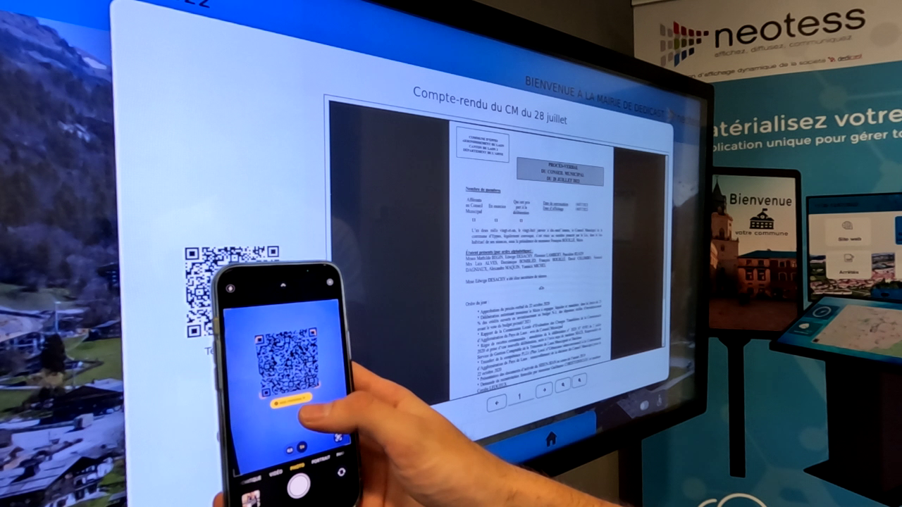 Dématérialiser l'affichage légal et le rendre disponible sur le smartphone des administrés