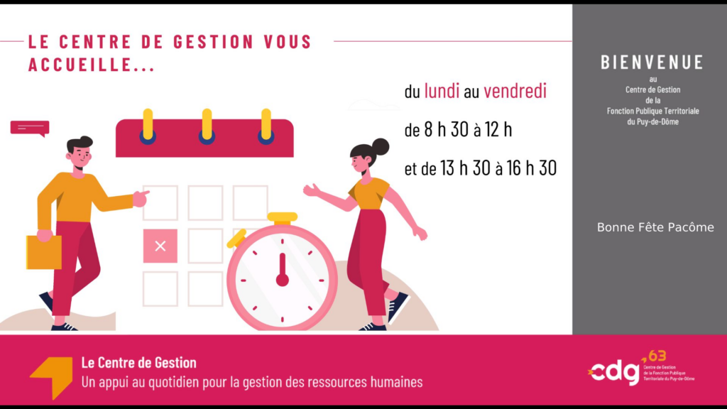 Affichage dynamique horaires CDG63