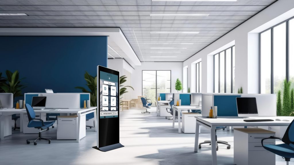 Affichage obligatoire sur totem tactile indoor