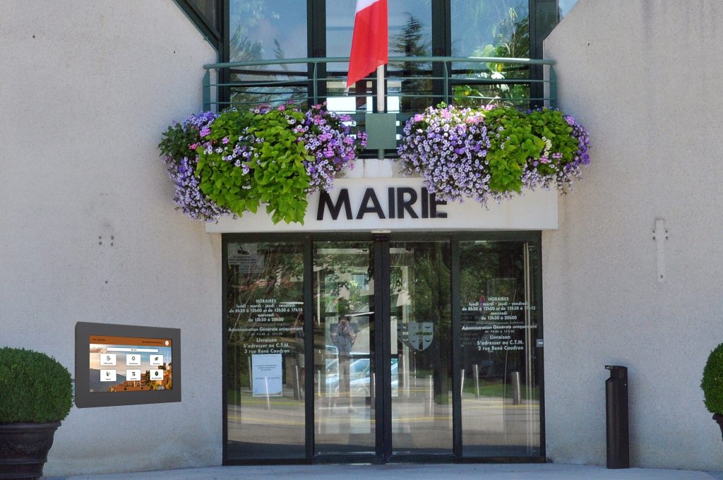 Mise en situation écran tactile outdoor