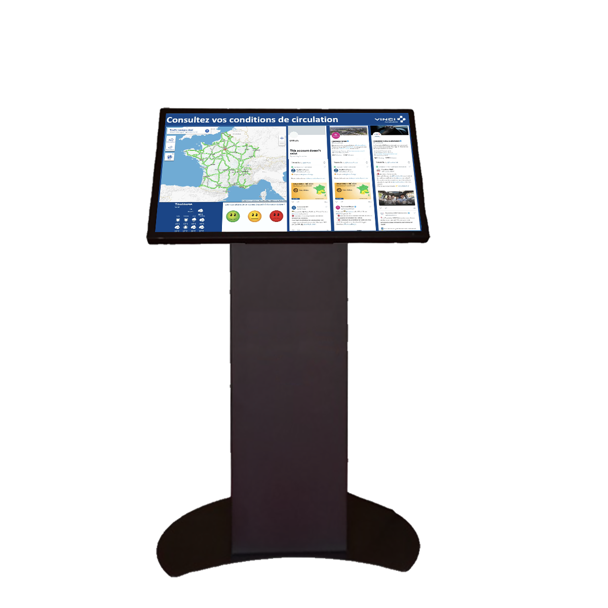 Borne tactile de sondage Vinci