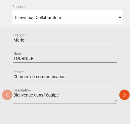 Administration motion bienvenue