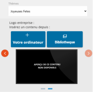 Paramétrage vidéo personnalisable Joyeuses fêtes 2