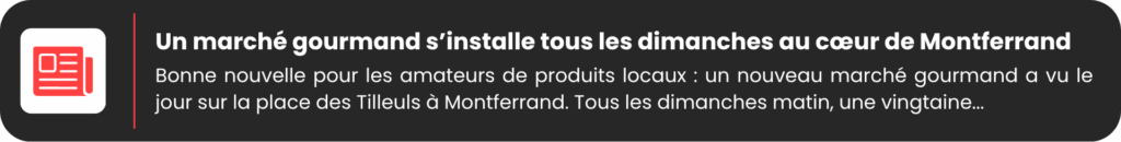 Widget Actualité en bandeau