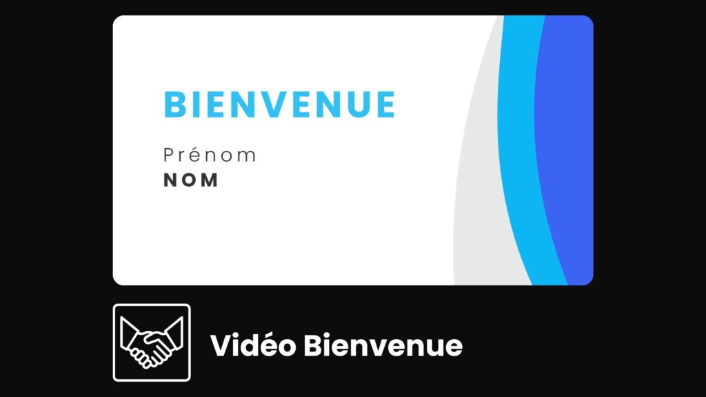 Widget Neotess Vidéo Bienvenue