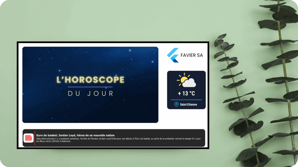 widget meteo affichage dynamique