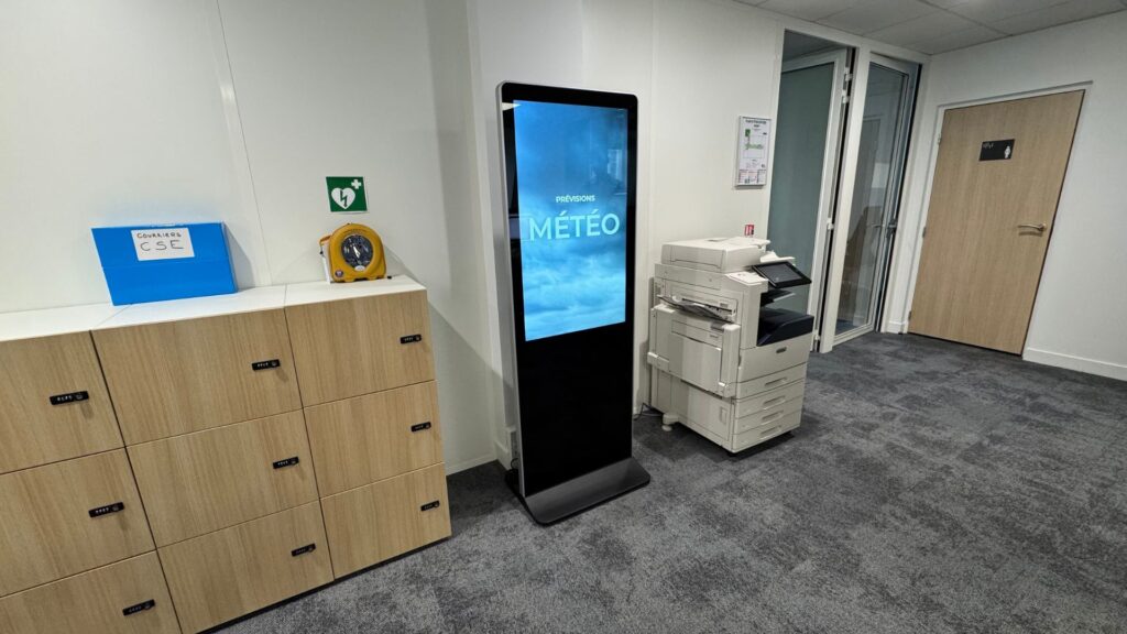 Affichage dynamique sur totem