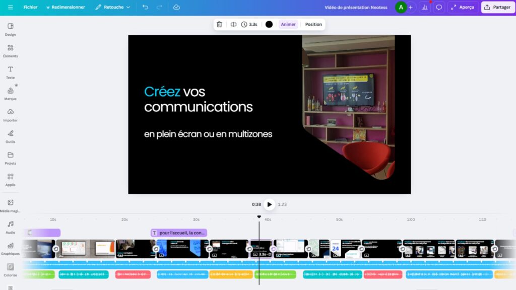 Canva Neotess - Timeline simplifiée