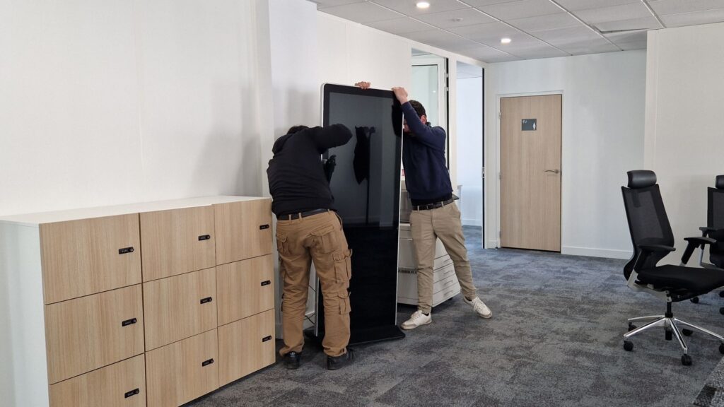 Installation du totem tactile