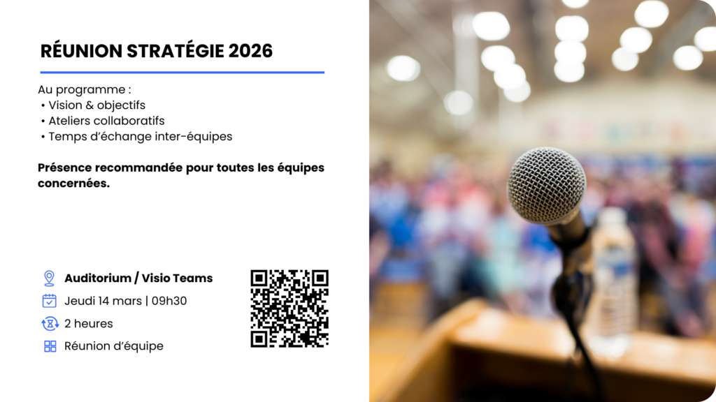 Exemple widget Evènement - reunion