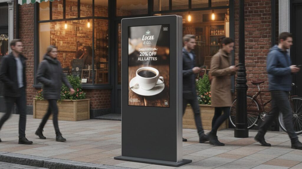 Totem outdoor extérieur café