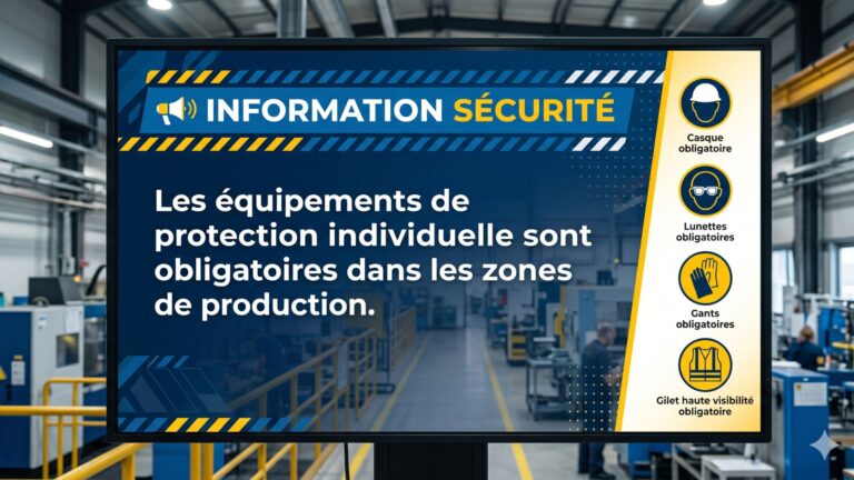 Affichage dynamique - message passif