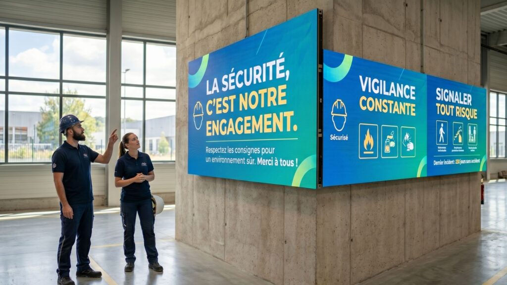Ecran Led Indoor en industrie