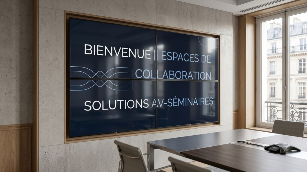 Mur d'images - espace de réunion