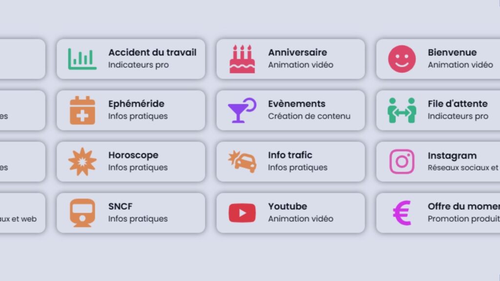 Widgets métier