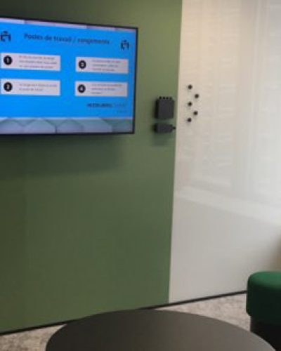 Communication interne en entreprise affichage dynamique