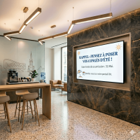 Ecran led communication interne